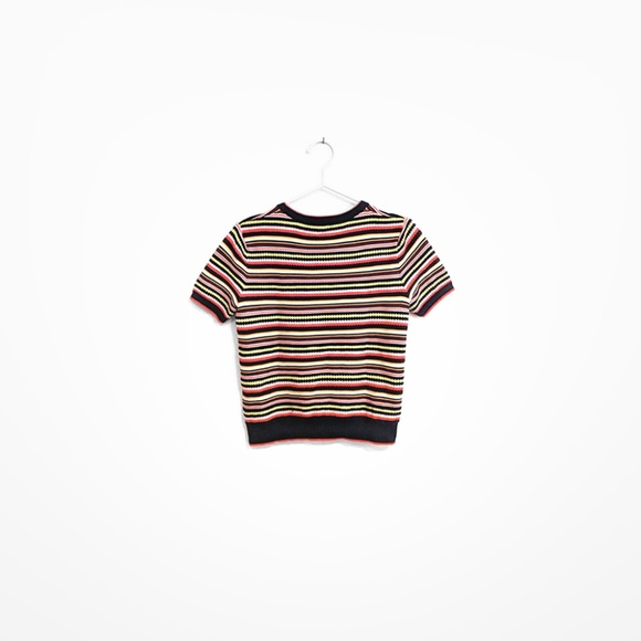 Zara Multicolored Knit Tee - Picture 2 of 5